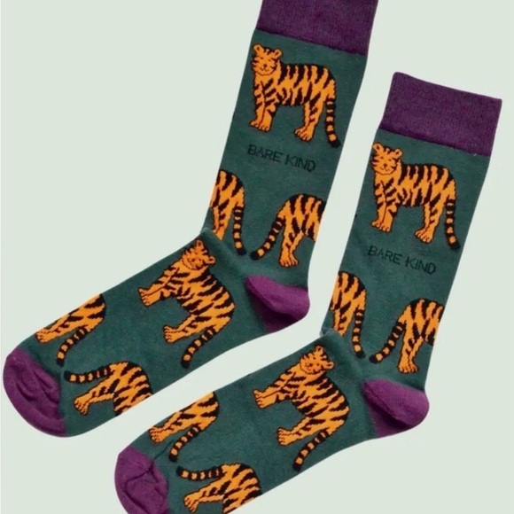 Bare Kind Socks Unisex Set of 4 pairs Wallaby, Walrus, Tigers, Eagle - Picture 5 of 8